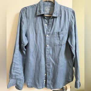 Muji Linen Button Up Shirt in Medium